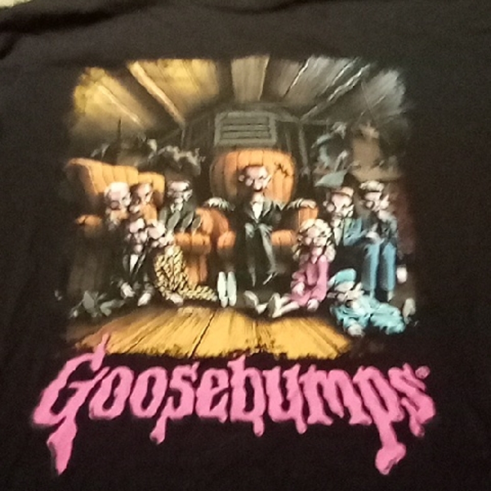Men's Black Medium Goosebump Slappy Shirt TV Show